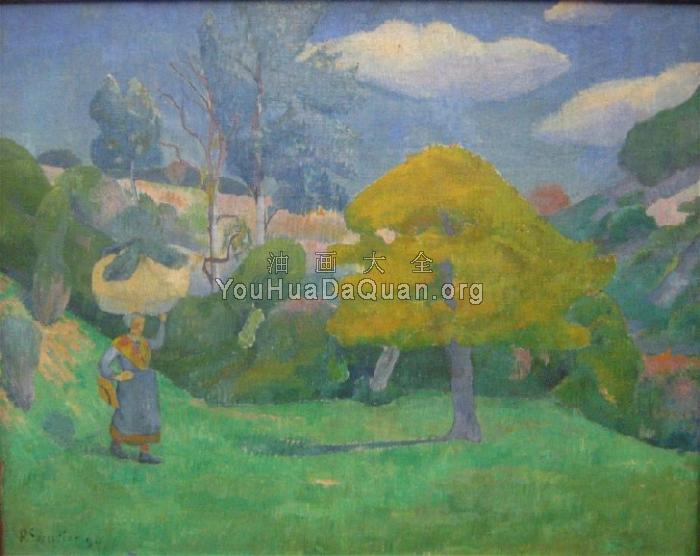 Breton woman going to the washing place - 保罗·塞律西埃